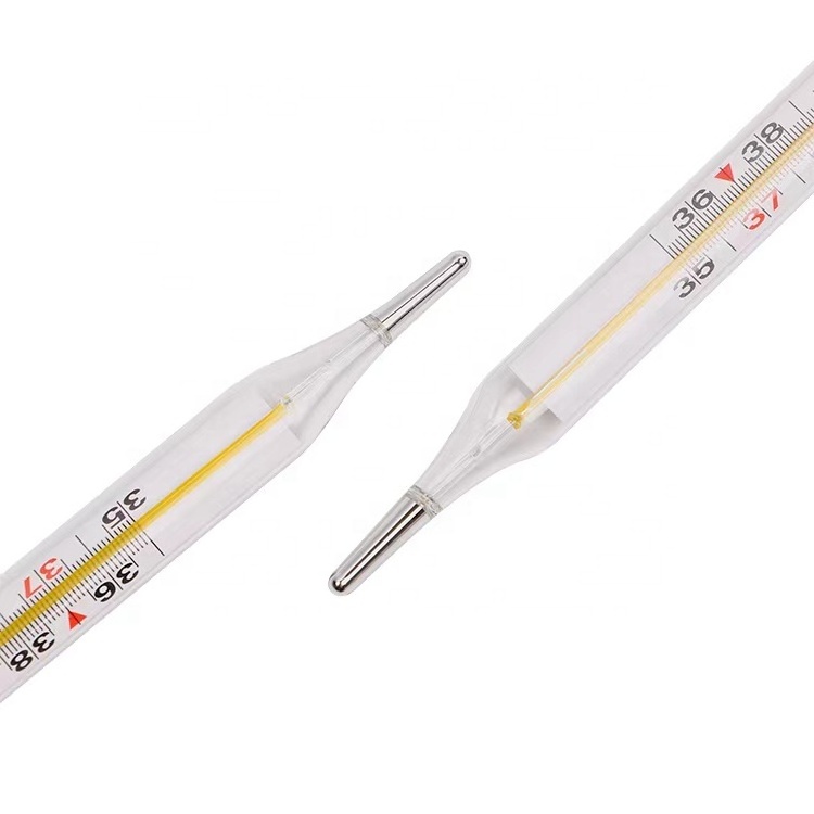 Hot sale customized  mercury-free glass thermometer clinical gallium thermometer for armpit use