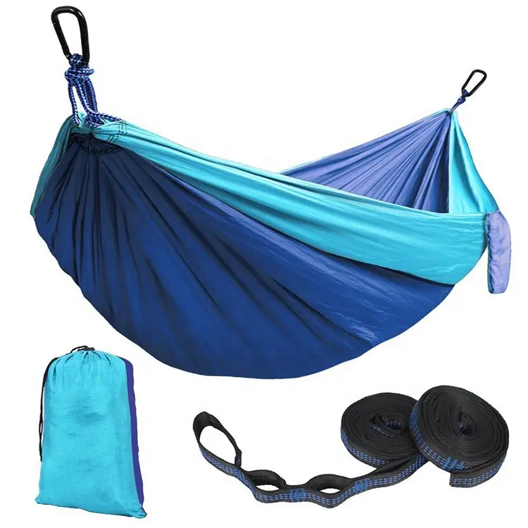 Portable Camping Parachute Hammock Survival Garden Indoor Furniture Leisure Sleeping Travel Double Hanging Bed