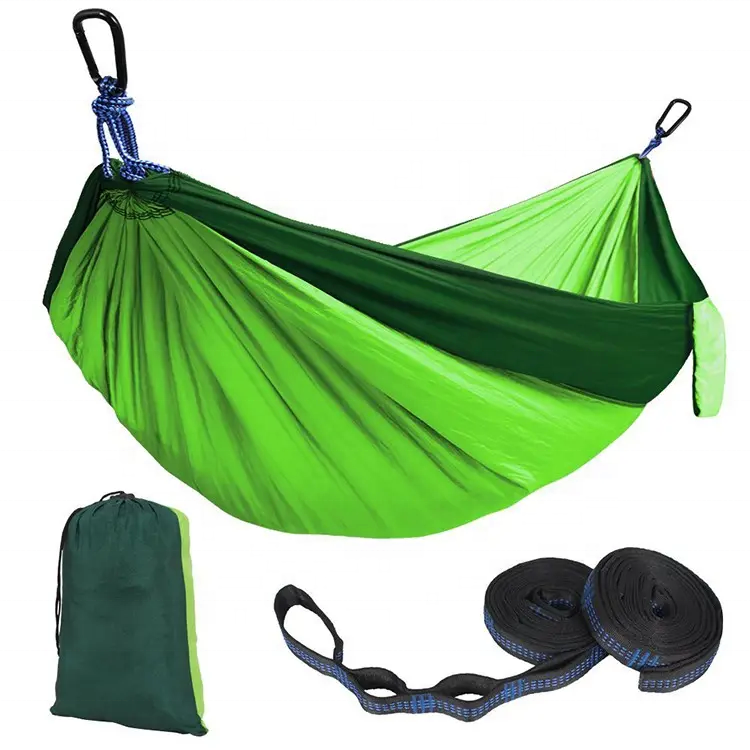 Portable Camping Parachute Hammock Survival Garden Indoor Furniture Leisure Sleeping Travel Double Hanging Bed