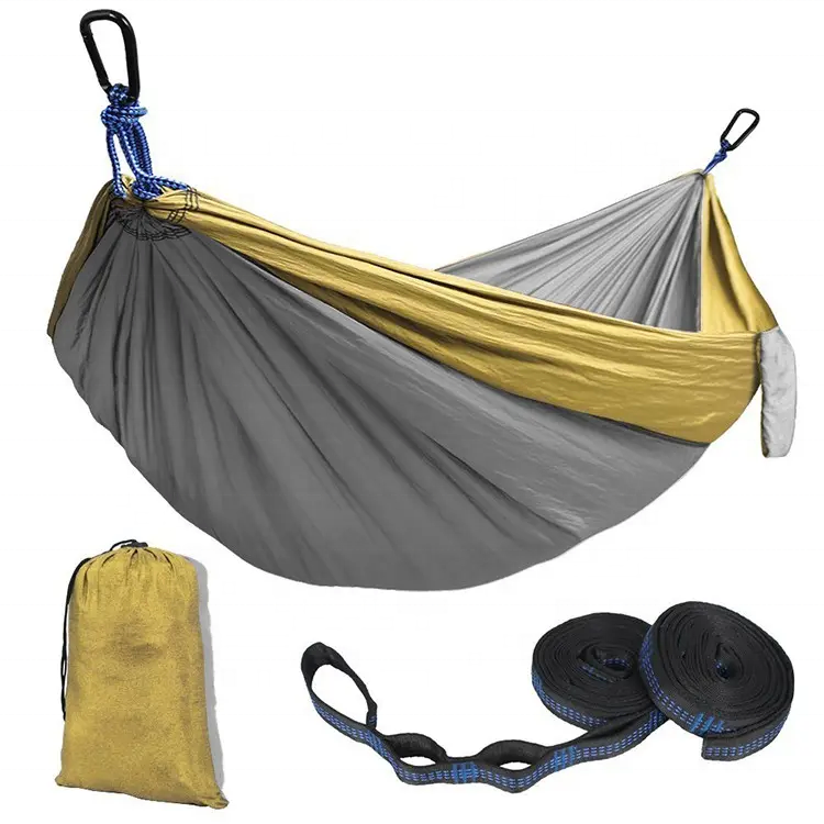 Portable Camping Parachute Hammock Survival Garden Indoor Furniture Leisure Sleeping Travel Double Hanging Bed