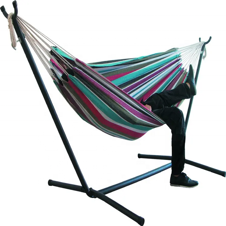 Two-Person Outdoor Camping Hammock Stand  Swinging Chair  Hanging Bed Canvas Rocking Chair Not