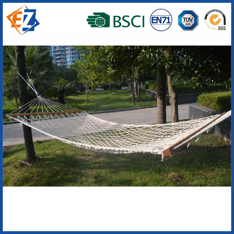 2 Person Camping Nylon Net Cotton Rope Hammock Bed