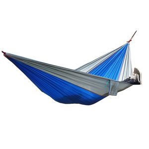 2 person portable lightweight nylon hammock with tree strap and pocket