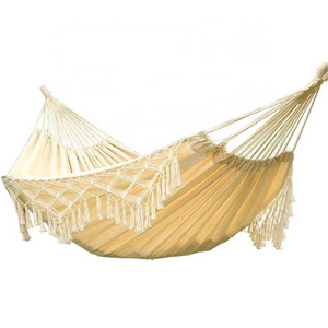 Patio Indoor Lace Cotton Hammock with Tassel