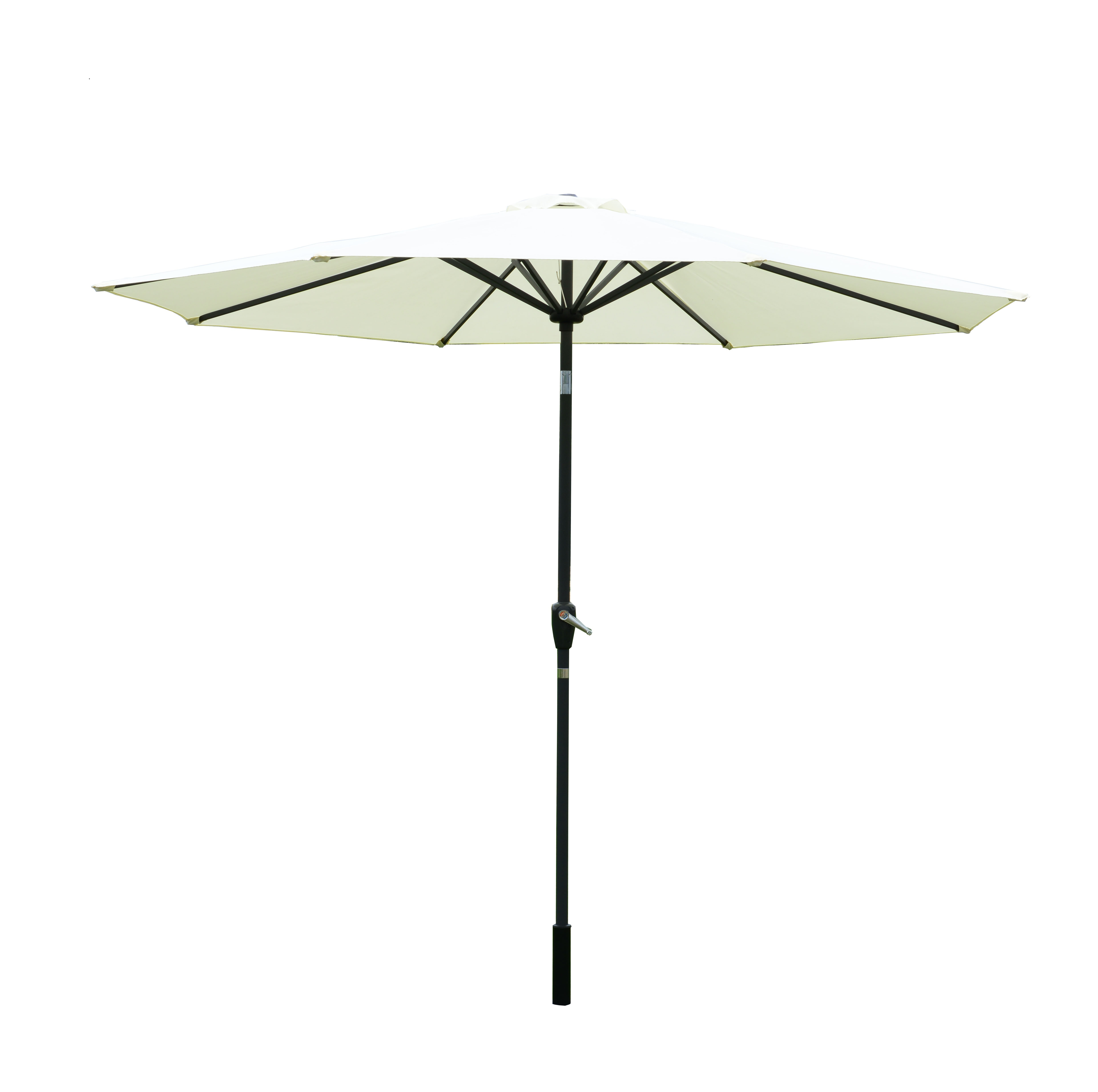 Portable  Garden umbrella aluminum patio parasol Pagoda Patio Umbrella  with Push Button Tilt and Crank, with Wind Vent