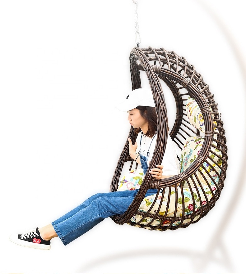 Wholesale and retail  hanging swing egg chair outdoor egg swing chair with stand