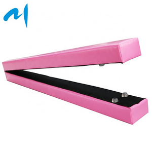 7FT / 8FT Pink Folding Wood Floor Balance Beam Gymnastics Skill Training Beam