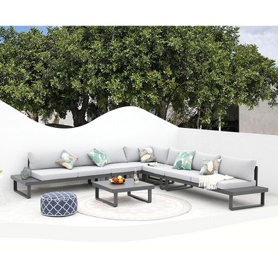 Hotel  Aluminium Armchair Set Garden Sofas Outdoor Sofa Set Garden Furniture Patio Set Outdoor Furniture Metal Outdoor Sofa