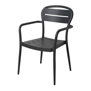 French Bistro Aluminium Dining Chairs Outdoor Patio Dining Chair Modern Garden Metal Waterproof Outdoor Dining Chair