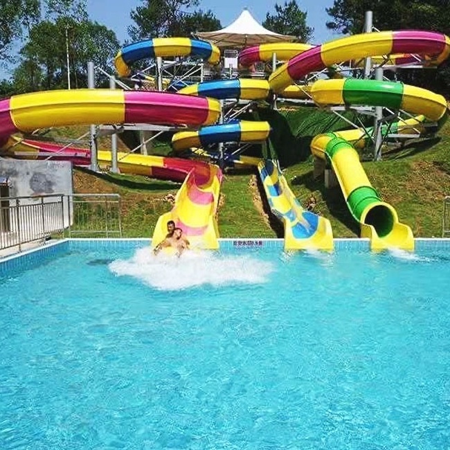 toboggan aqua park equipment water park slides spiral water slide