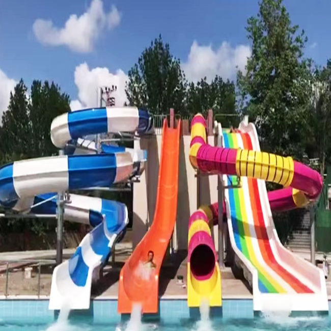 custom fiberglass swimming pool water slides with pool for kids and adults pool accessories slide