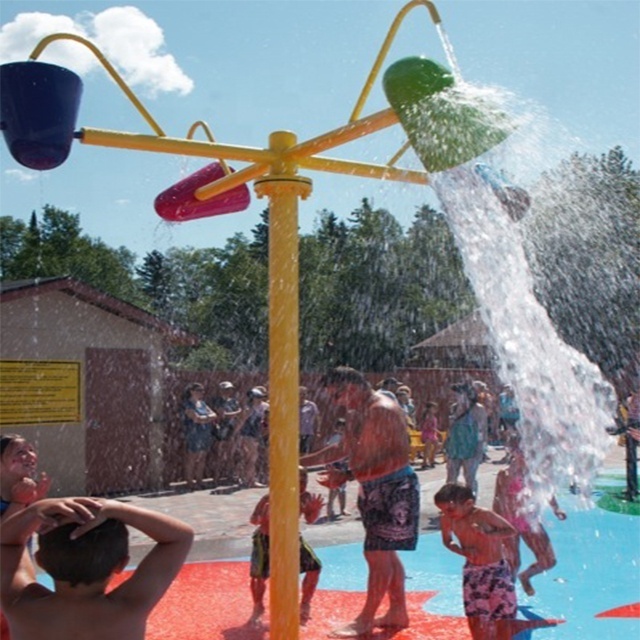 kids mini aqua park water park tipping buckets for aqua play