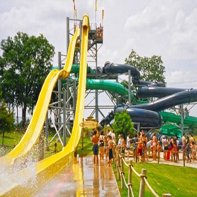 fiberglass high speed water park slides for kids and adults