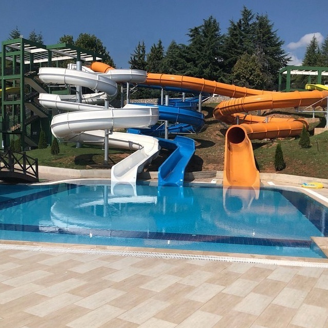 toboggan aqua park equipment water park slides spiral water slide