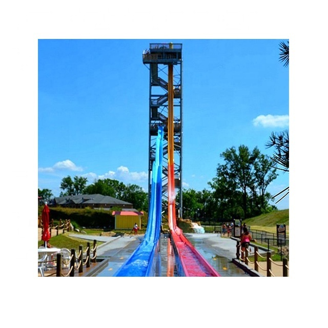 fiberglass high speed water park slides for kids and adults