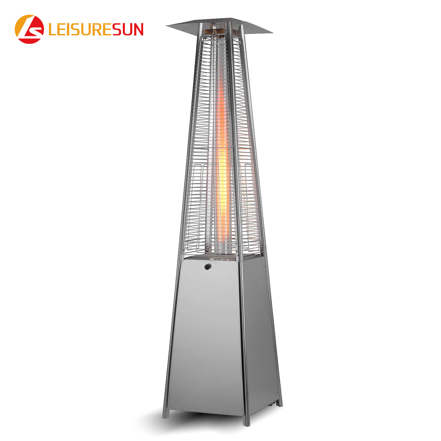 quality goods top outdoor patio propane pyramid gas flame heater wheeled portable with hose and regulator wheel kit 13kw