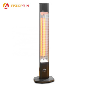 EH500 2000W Patio Floor Freestanding Infrared Heater With Remote Control Tip Over And Over Heat Protection CE UKCA CB