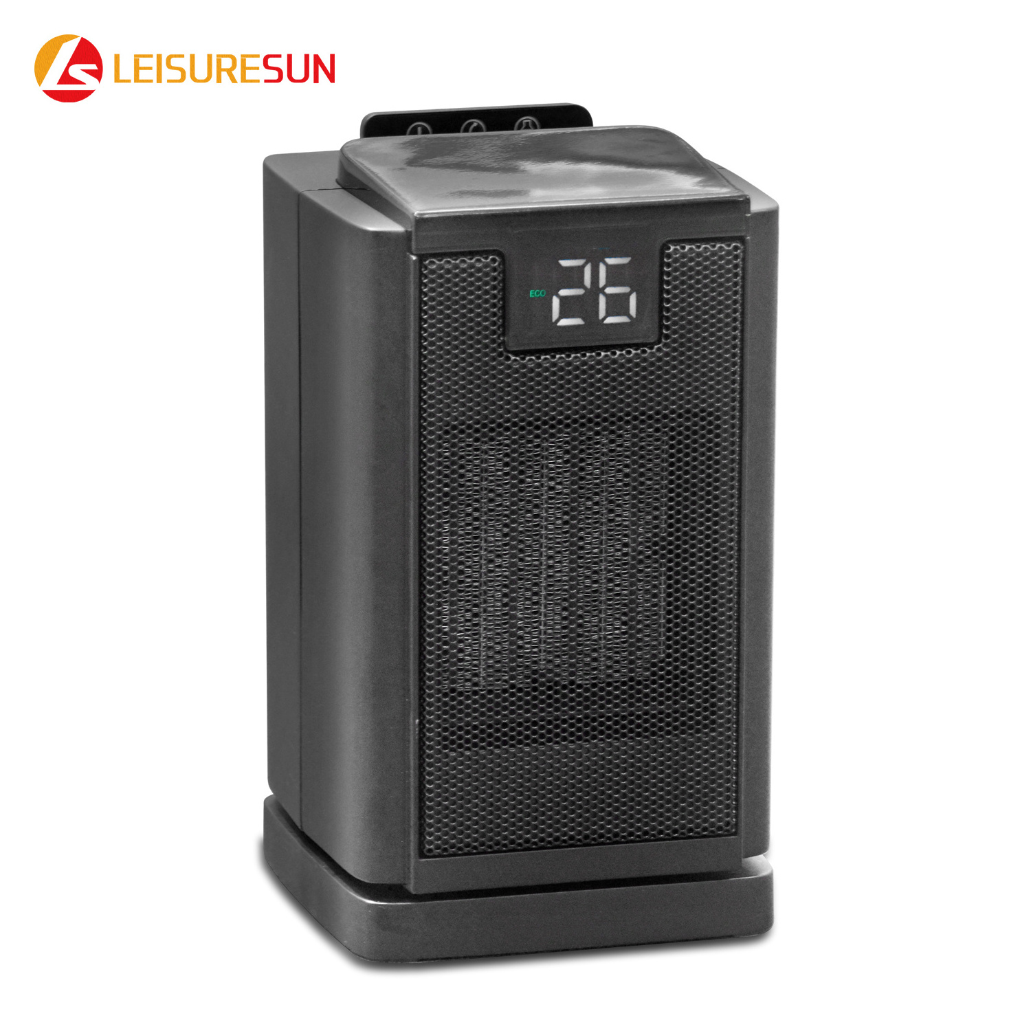 Tower Heater PTC Electric Tower Fan Heater Flame Fireplace Remote Control Ceramic 1200W Space Room Heater