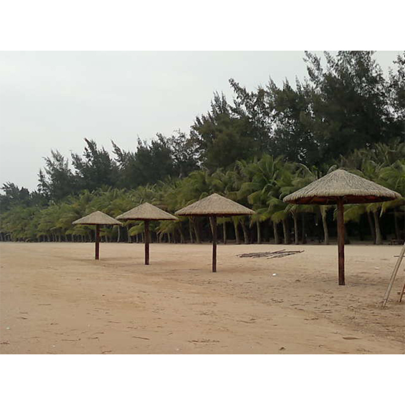 High quality maldives artificial thatched palm leaf synthetic straw thatch umbrella