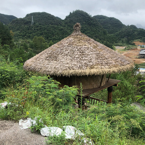 high density vietnam reed synthesized artificial gazebo cottage thatch roofing