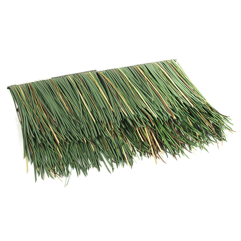 High quality synthetic fireproof waterproof artificial hdpe thatch palm roofing