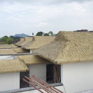 High quality professional synthetic palm leaves plastic artificial thatch roof