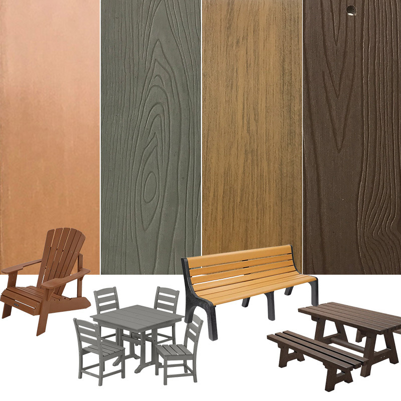 Good cheap wood timber poly plastic composite boards lumber for make outdoor furniture building