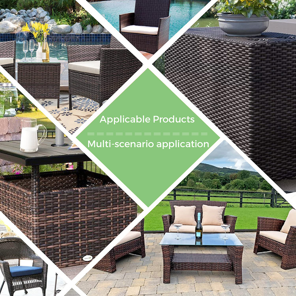 Wholesale patio furniture Best choice outdoor furniture materials round weaving garden polyethylene rattan