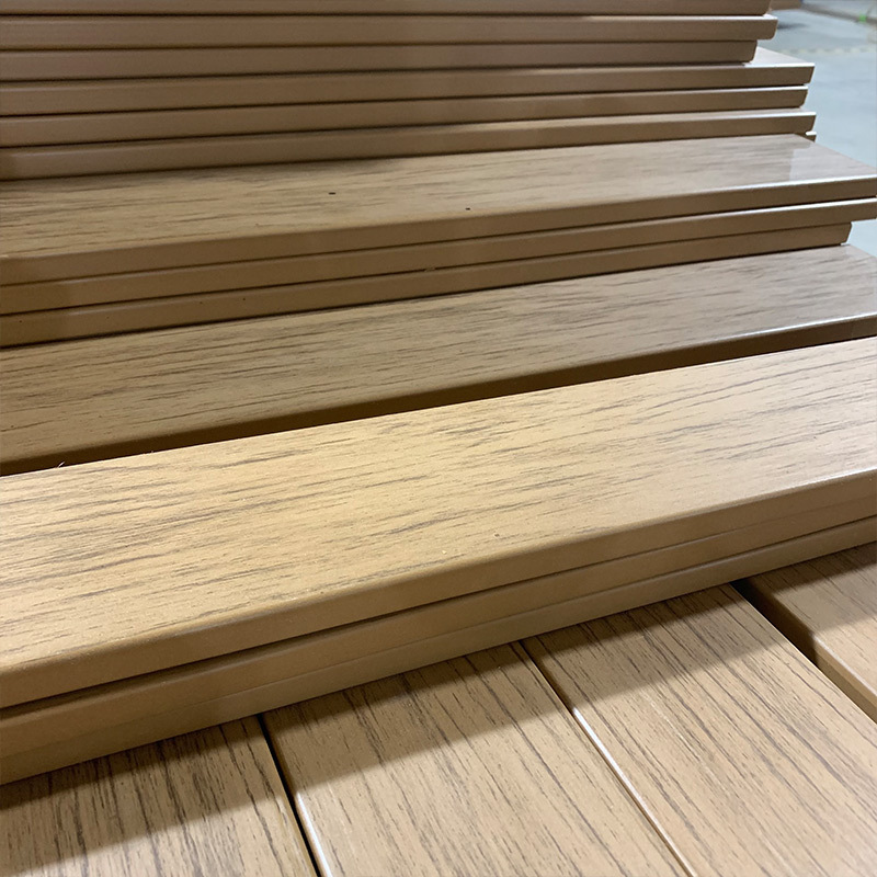 PS wood timber engineered wall panel plastic wooden sheet synthetic wood board exterior plank for outdoor furniture