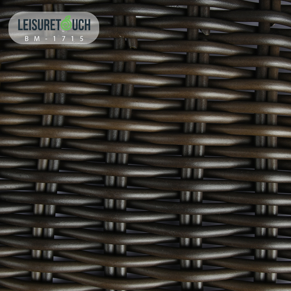 LTR Recycled PE Weaving Plastic Rattan weaving Outdoor material round shyntetic rattan for Chaise Lounge Swing Chair