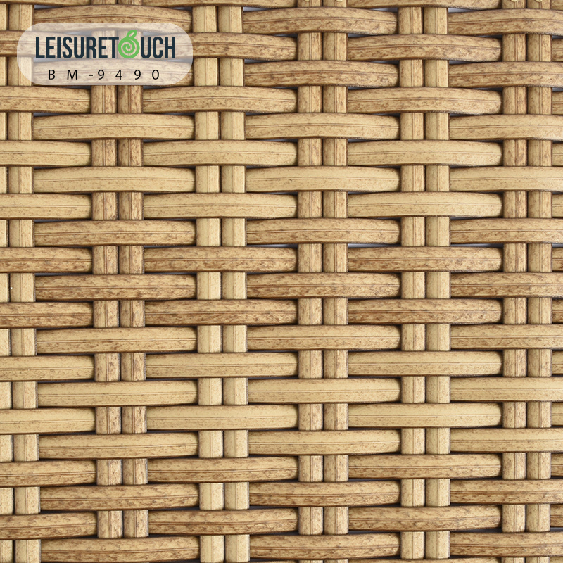 Leisure Touch Rattan 100% HDPE Waterproof Plastic Weave Wicker Outdoor Garden Patio Furniture Prefab House Artificial Rattan