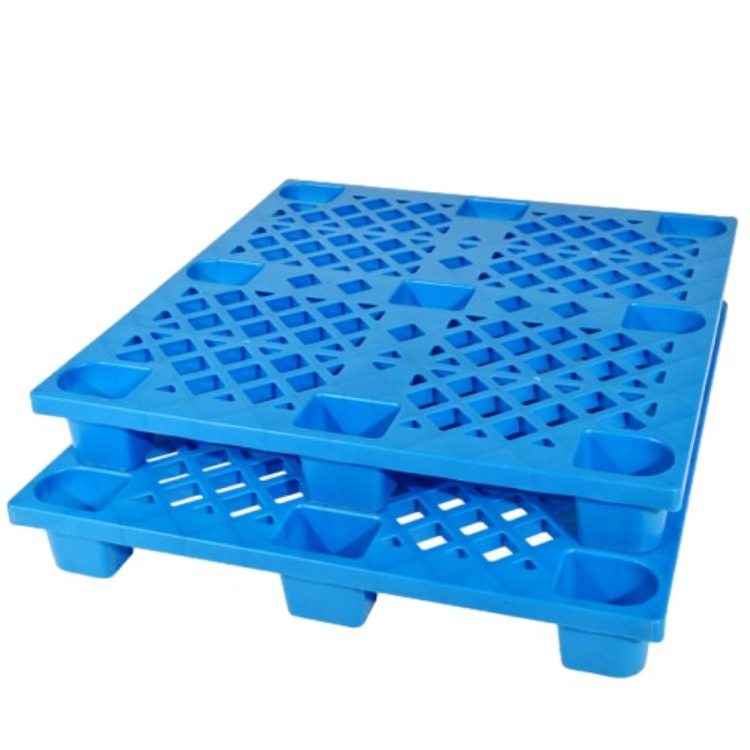 Heavy Duty Logistics Plastic Flat Nine Feet HDPE Blue Pallet Warehouse Industry Storage Plastic Pallet For Sale