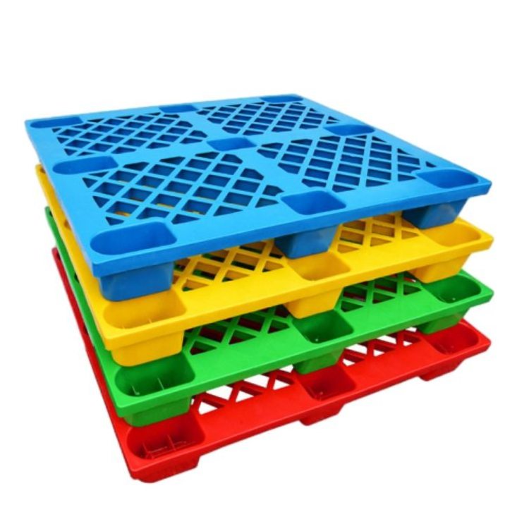 Heavy Duty Logistics Plastic Flat Nine Feet HDPE Blue Pallet Warehouse Industry Storage Plastic Pallet For Sale