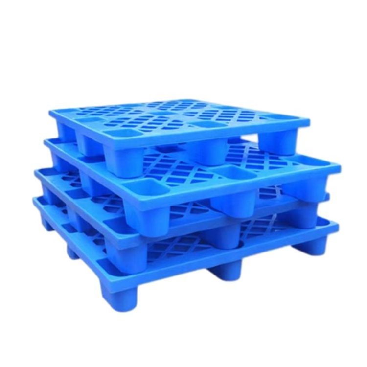 Heavy Duty Logistics Plastic Flat Nine Feet HDPE Blue Pallet Warehouse Industry Storage Plastic Pallet For Sale