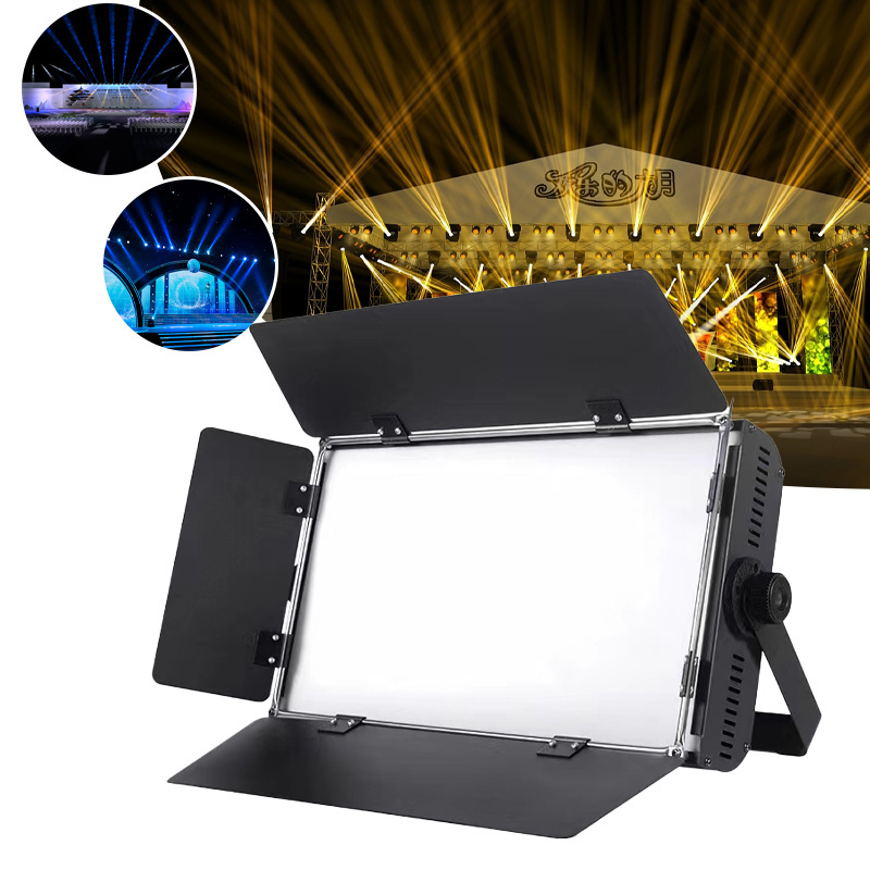 LIONKING TV Studio Lighting Equipment LED 3200k-5600k or 2900K-5800K Double Color 200W Panel Flat Soft Lights