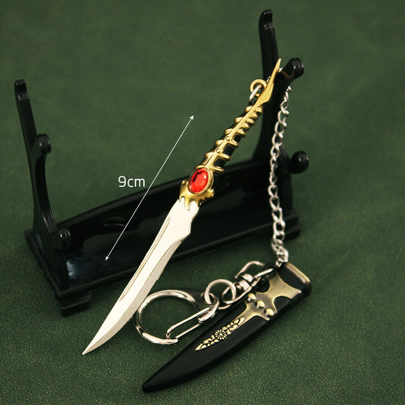 Wholesale Custom High Quality Mini kids toy ninja sword keychain From Game of Thrones