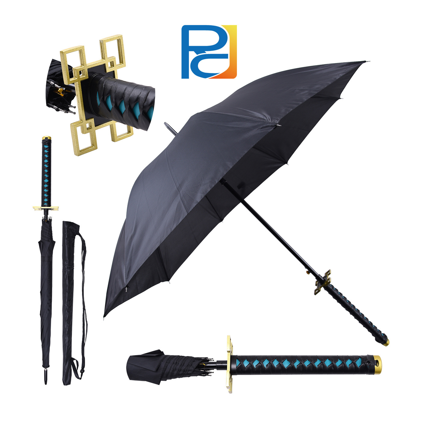 Demon Slayer Tokitou Muichirou Anime Umbrella for cosplay