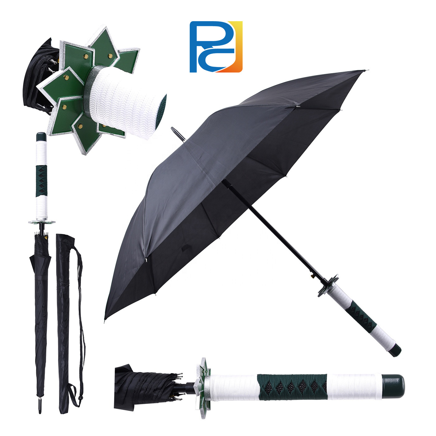 Demon Slayer Shinazugawa Sanemi Anime Umbrella for cosplay