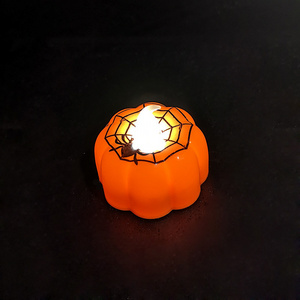 party halloween Orange flameless led spider web candle light electronic for party halloween