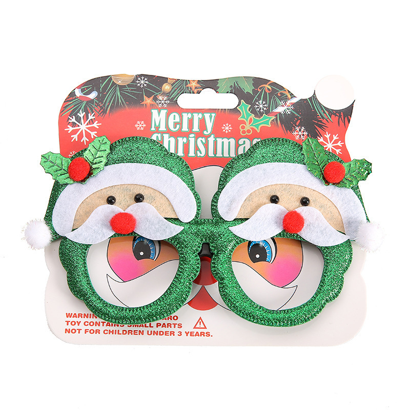 Santa Christmas hat Glasses Christmas 4 color gift for party Christmas