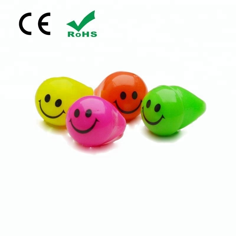 smiley led ring Finger party Blinking ring light up Flashing jelly smiley ring for Toy CE RoHS