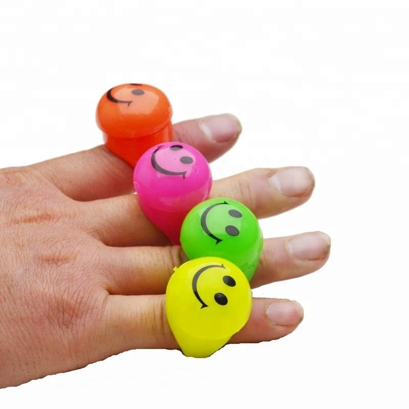 smiley led ring Finger party Blinking ring light up Flashing jelly smiley ring for Toy CE RoHS