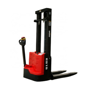 electric forklift warehouse automatic stacker 1 ton 1.2 ton 1.5 ton electric pallet stacker with 3m 3.5m lifting height