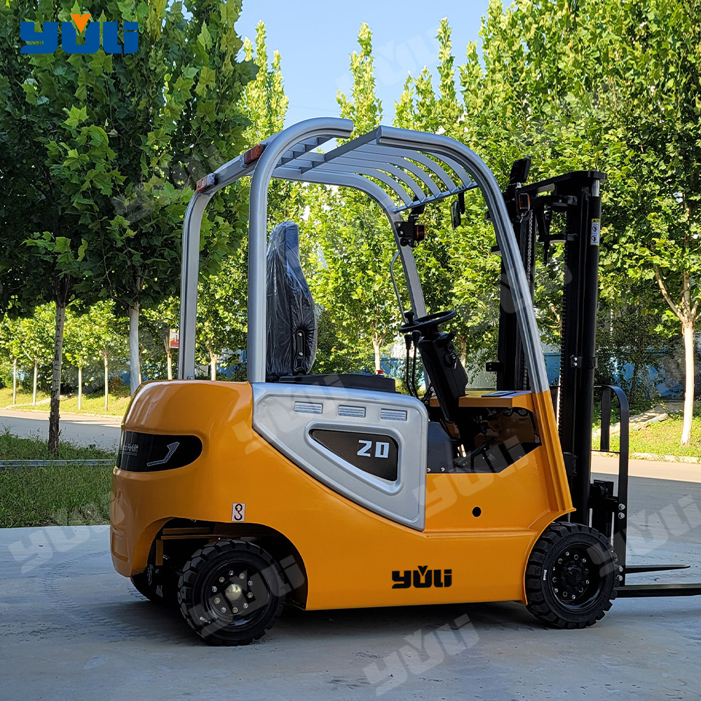 Yuli Wholesale  4 wheel 3m hydraulic truck retractable  1.5ton 2 ton small portable battery electric forklift