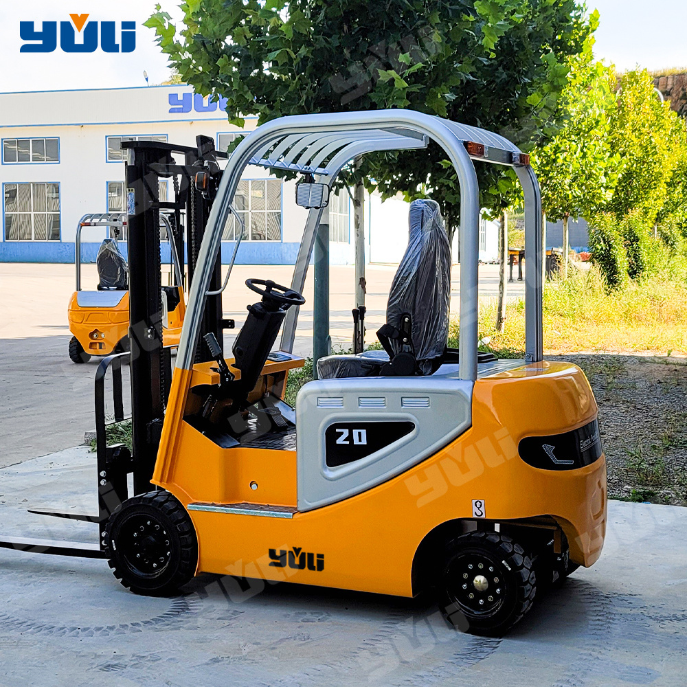 Yuli Wholesale  4 wheel 3m hydraulic truck retractable  1.5ton 2 ton small portable battery electric forklift