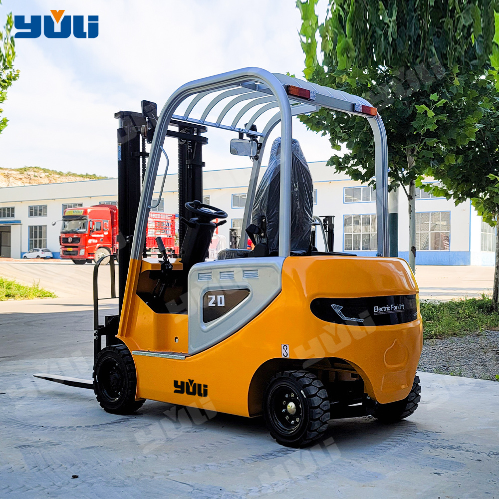 Yuli Wholesale  4 wheel 3m hydraulic truck retractable  1.5ton 2 ton small portable battery electric forklift