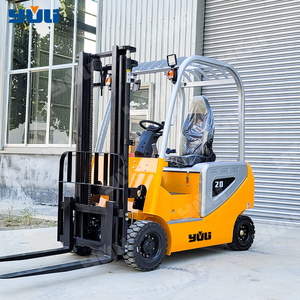 Yuli Wholesale  4 wheel 3m hydraulic truck retractable  1.5ton 2 ton small portable battery electric forklift