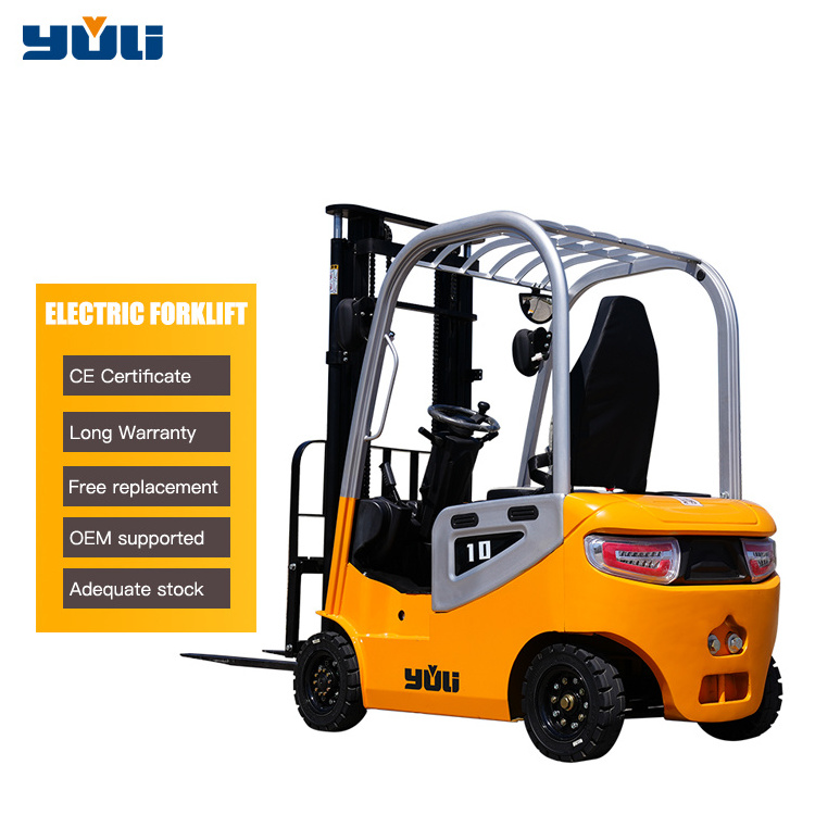 2.5 ton 3.5 ton 4 wheel battery forklift electric  mini small cheaps price pallet fork lift truck with AC drive motor