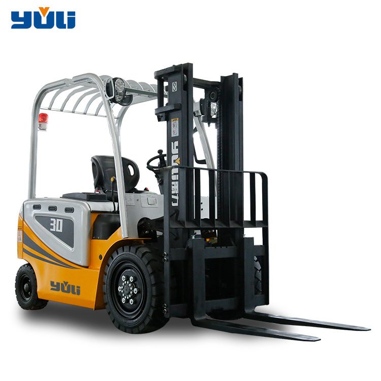 China brand Yuli small mini electric forklift  3ton electric warehouse forklift for sale