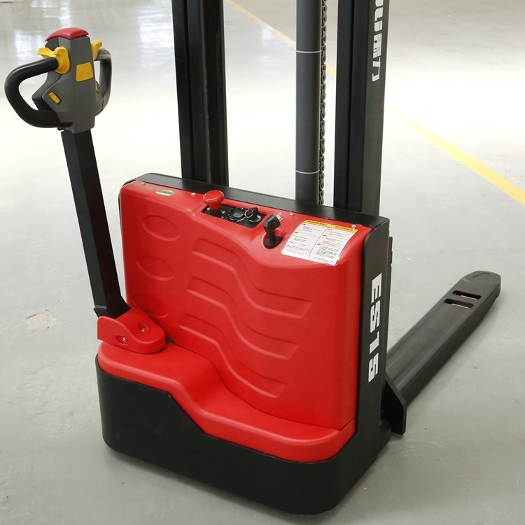 electric forklift warehouse automatic stacker 1 ton 1.2 ton 1.5 ton electric pallet stacker with 3m 3.5m lifting height